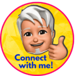 Juan's Authentic Mexican Restaurant Mississippi - A cartoon avatar of a person with white hair giving a thumbs up, with the text Connect with me! on a yellow background.